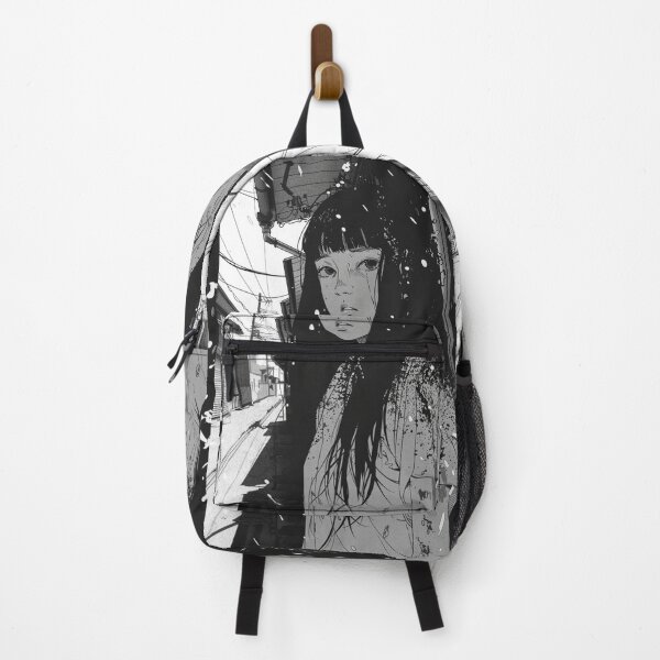 Item preview, on the lookout – melancholic black and white manga anime girl designed and sold by ForsakenFrames.