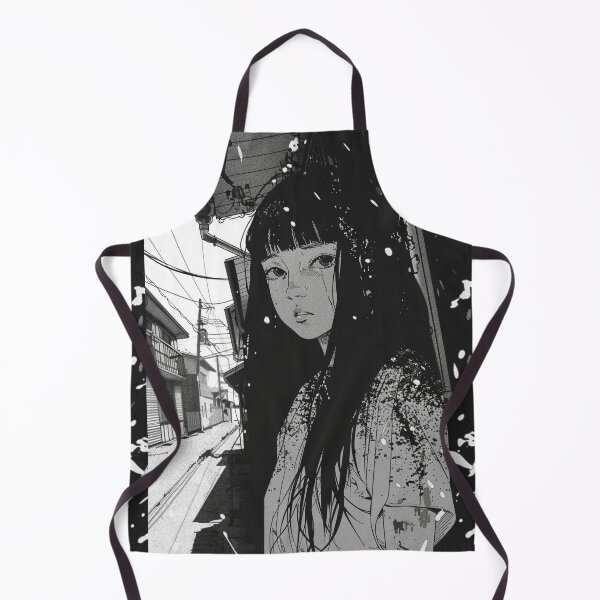 Item preview, on the lookout – melancholic black and white manga anime girl designed and sold by ForsakenFrames.