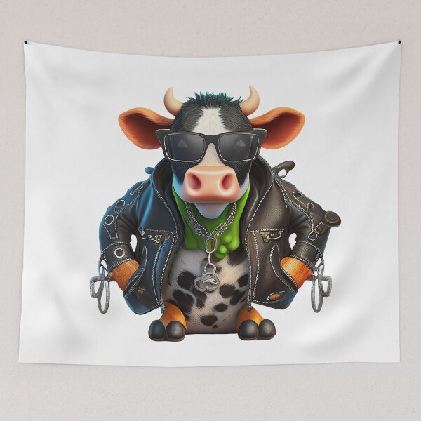 Item preview, Rockabilly Rebel Cow designed and sold by Sillytoe.