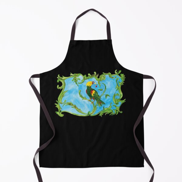 Item preview, Green parrot in rocaille frame designed and sold by AlexSeidelART.