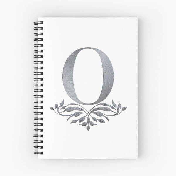 Item preview, Luxury Floral Monogram O: Elegant Grey and Silver Typography designed and sold by Fil4.