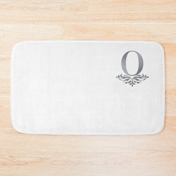 Item preview, Luxury Floral Monogram O: Elegant Grey and Silver Typography designed and sold by Fil4.