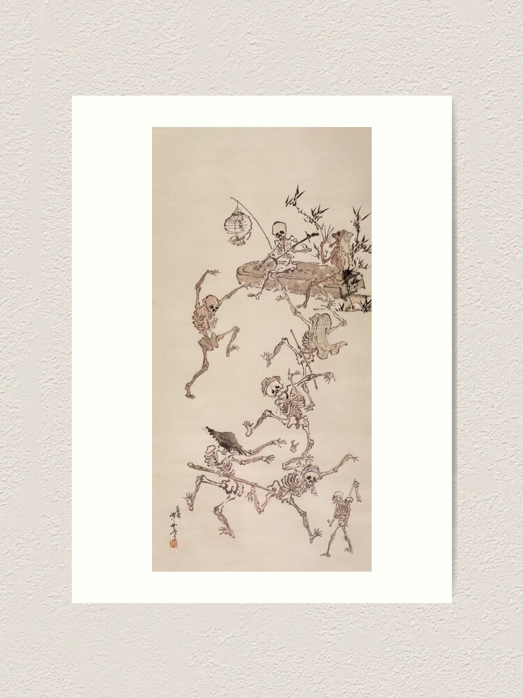 Kawanabe Kyosai - Dancing Skeletons