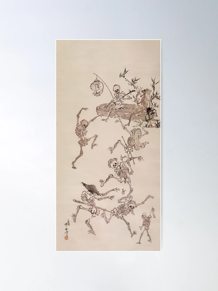 Kawanabe Kyosai - Dancing Skeletons