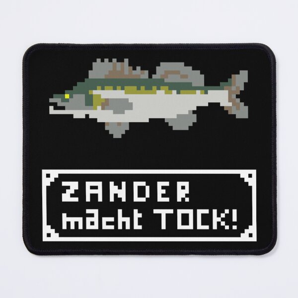 Item preview, Fishing with style - Pixel Fish Zander Fish Retro Gaming Fishing designed and sold by AngelnmitStil.