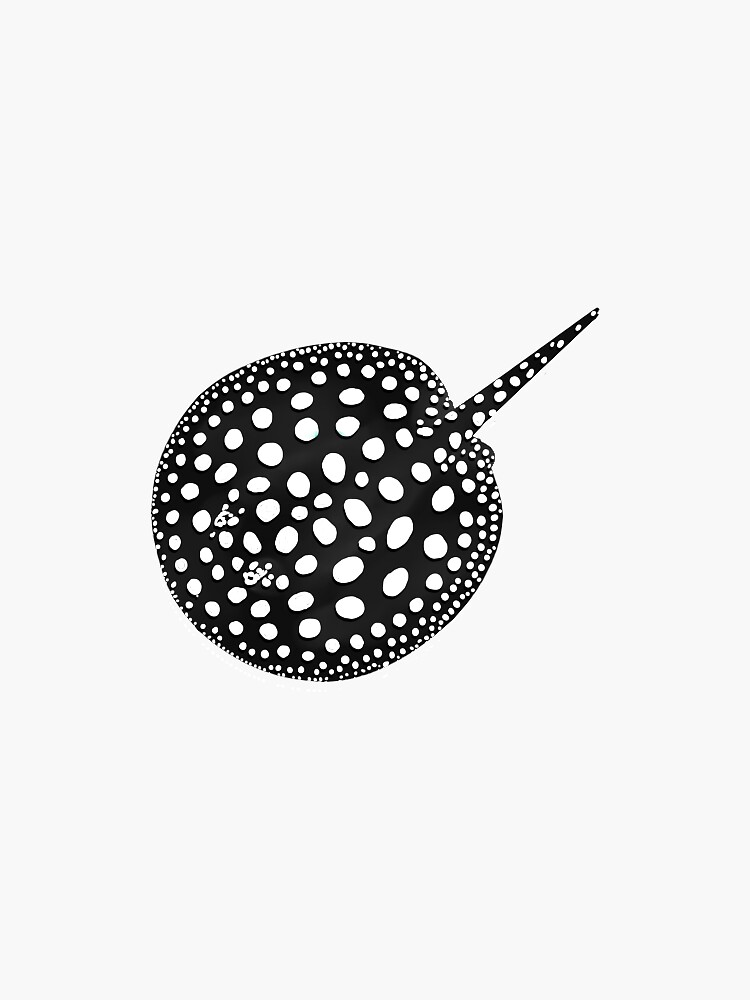 Thumbnail 3 of 3, Sticker, Black Diamond Stingray designed and sold by CielPetit.