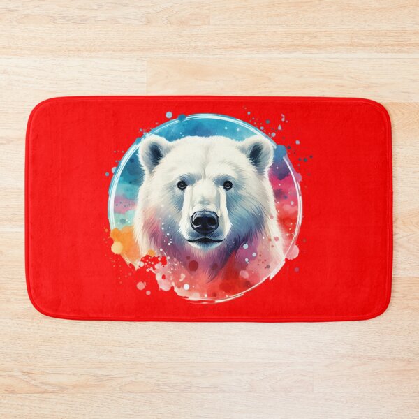 Item preview, A beautiful polar bear with a colorful background designed and sold by Marcoshop10.