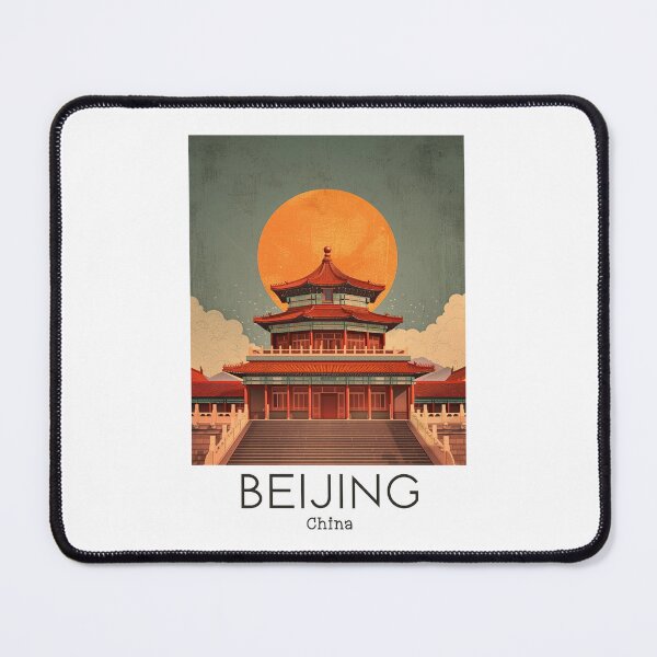 Item preview, A Vintage Travel Illustration of Beijing - China designed and sold by GoodOldVintage.