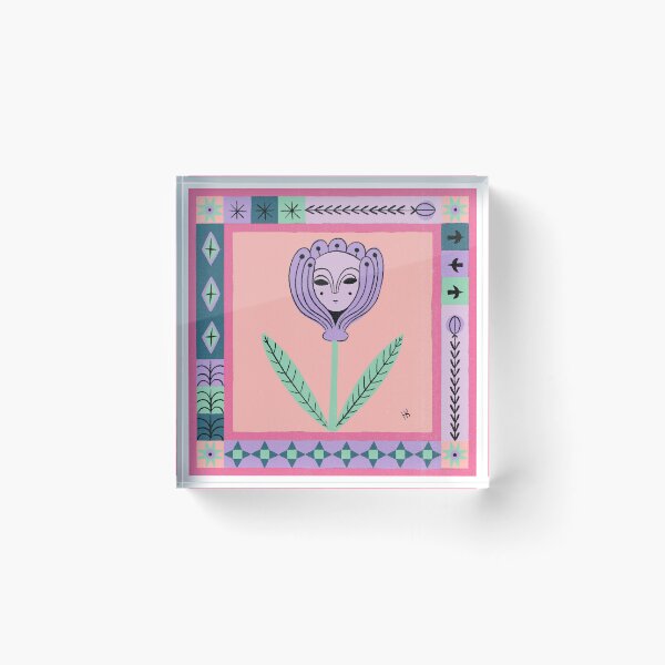 Item preview, “Lukrécia” Floral Folk Illustration designed and sold by HennyKasa.