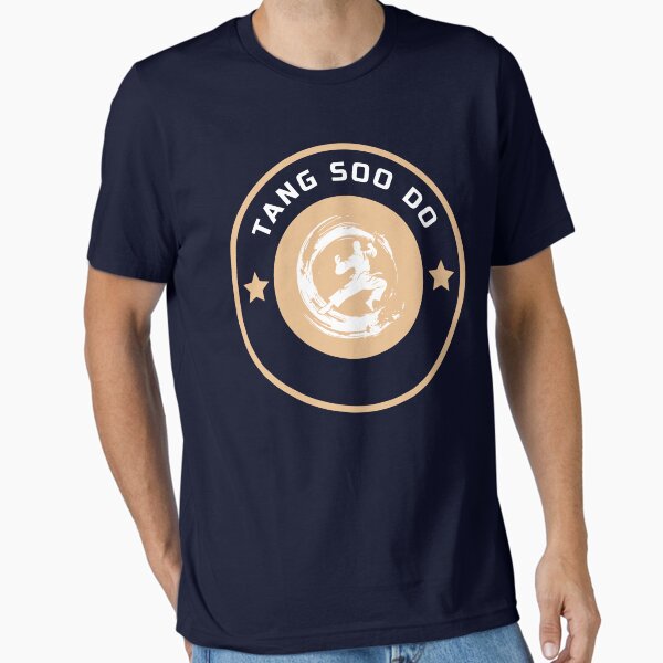 Tang Soo Do Martial Arts T-Shirt - Fist Design In Navy, Sizes S-XL