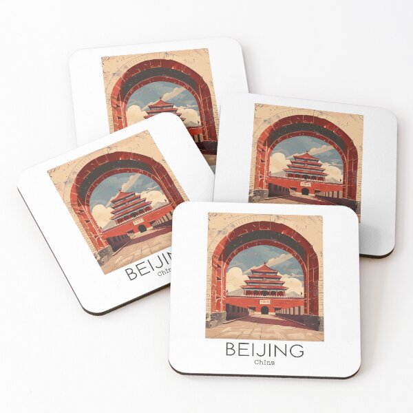 Item preview, A Vintage Travel Illustration of Beijing - China designed and sold by GoodOldVintage.