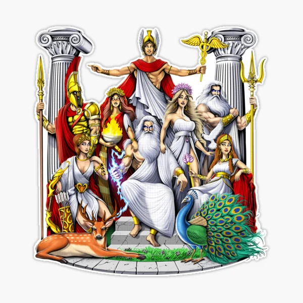 12 Ancient Greek Roman Gods Clipart Instant Download Greek Etsy