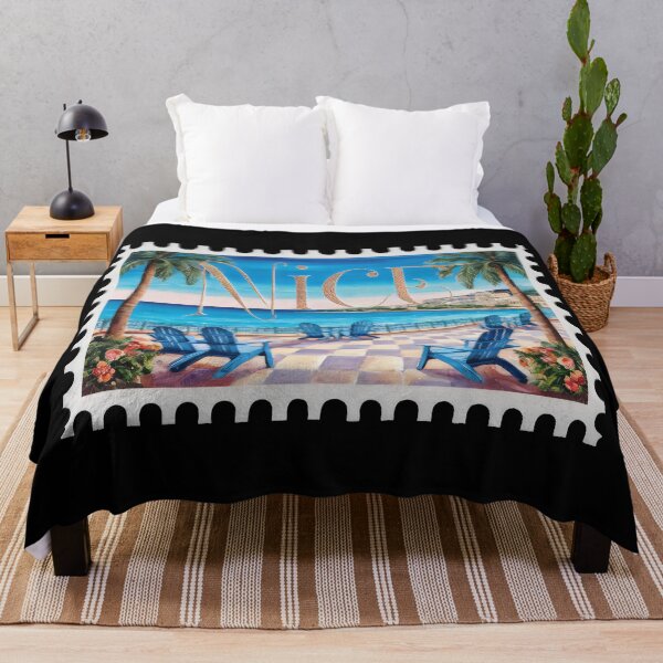 Item preview, - Travel Nice France - "Retro French Riviera Travel: Nice, France Vacation Art" designed and sold by stickercuffs.