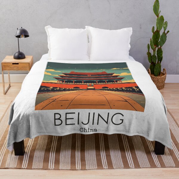 Item preview, A Vintage Travel Illustration of Beijing - China designed and sold by GoodOldVintage.