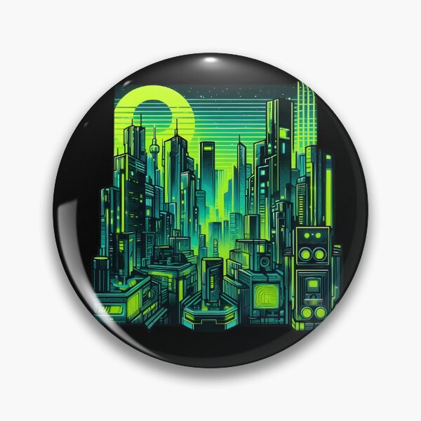 Item preview, Vibrant Dystopia designed and sold by AI-Only Creations.