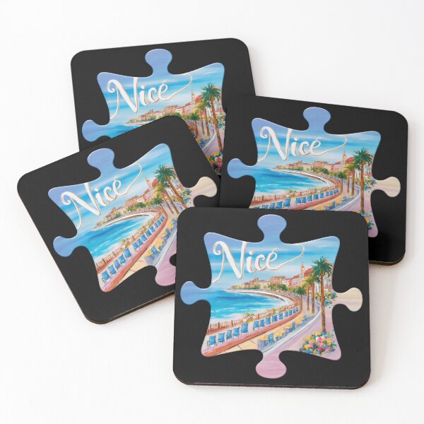 Item preview, France Nice Travel - "Vintage Nice, France: French Riviera Travel Art" designed and sold by stickercuffs.