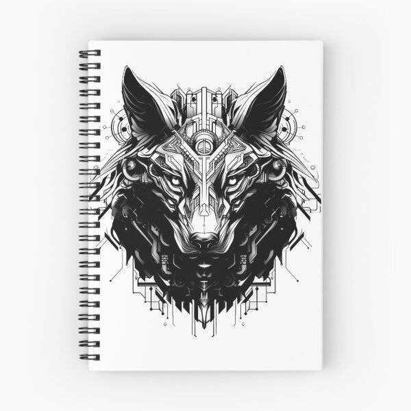 Item preview, Cyberwolf Black White Design v_1 mark 2 designed and sold by SoranDesign.
