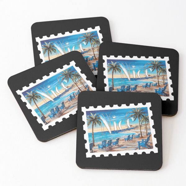 Item preview, "Nice, France: Retro French Riviera Vacation Art"- Travel Nice France designed and sold by stickercuffs.