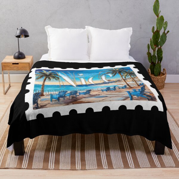 Item preview, "Nice, France: Retro French Riviera Vacation Art"- Travel Nice France designed and sold by stickercuffs.