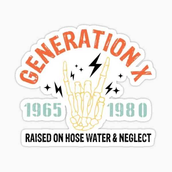 Vista previa del artículo con la obra «Generación X criada con agua de manguera y negligencia», diseñado y vendido por pnkpopcorn.