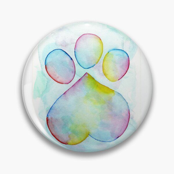 Item preview, Vibrant Trails Pawprint designed and sold by The Bellflower Mouse Art.