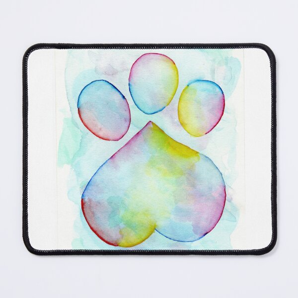 Item preview, Vibrant Trails Pawprint designed and sold by The Bellflower Mouse Art.