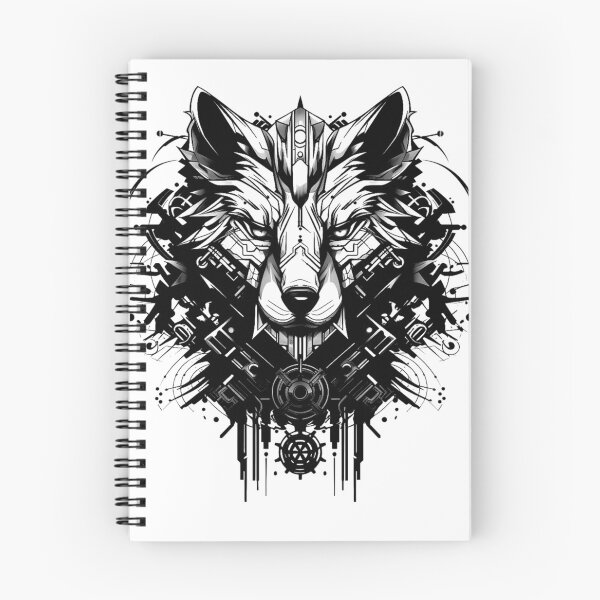 Item preview, Cyberwolf Black White Design v_1 mark 3 designed and sold by SoranDesign.