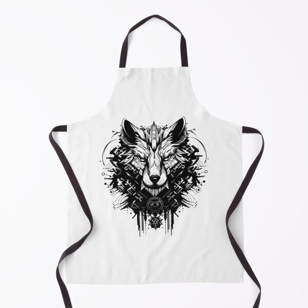 Item preview, Cyberwolf Black White Design v_1 mark 3 designed and sold by SoranDesign.