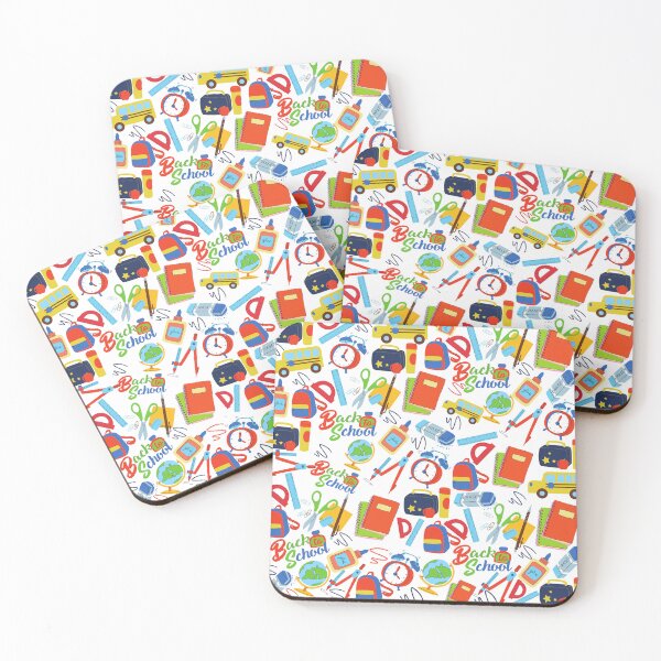 Item preview, Colorful Back to School Pattern with Books, Supplies, and Classroom Icons designed and sold by DesignYourWaystore.