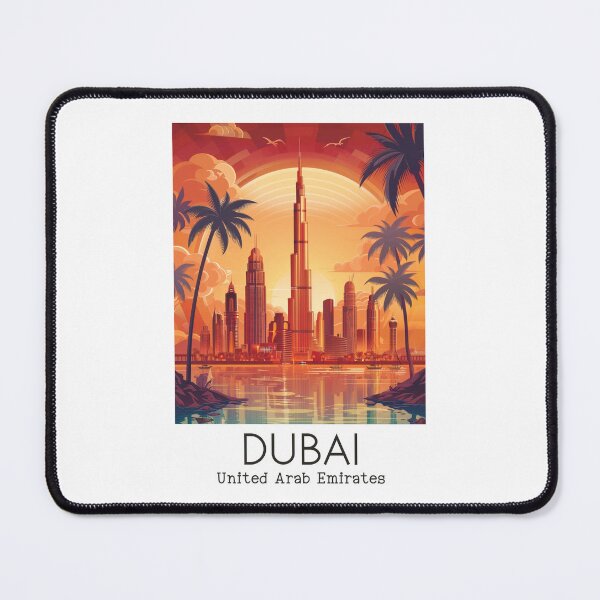 Item preview, A Vintage Travel Illustration of Dubai - United Arab Emirates designed and sold by GoodOldVintage.