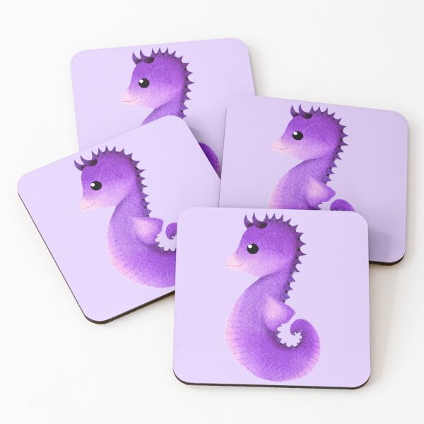 Item preview,  purple cute seahorse - light designed and sold by doveydotdraws.