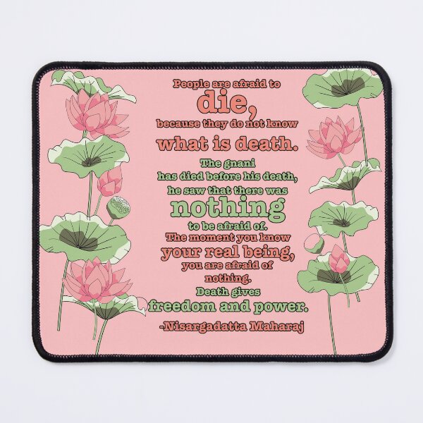 Item preview, Motivational quotes about death by Nisargadatta Maharaja designed and sold by niks1351.