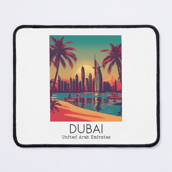 Item preview, A Vintage Travel Illustration of Dubai - United Arab Emirates designed and sold by GoodOldVintage.