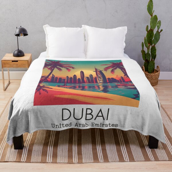 Item preview, A Vintage Travel Illustration of Dubai - United Arab Emirates designed and sold by GoodOldVintage.