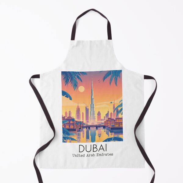 Item preview, A Vintage Travel Illustration of Dubai - United Arab Emirates designed and sold by GoodOldVintage.