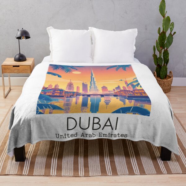 Item preview, A Vintage Travel Illustration of Dubai - United Arab Emirates designed and sold by GoodOldVintage.
