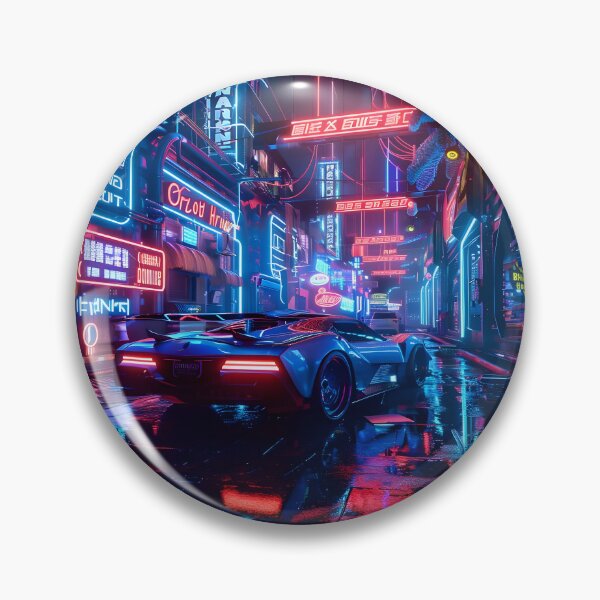 Item preview, Neon Raceway designed and sold by AI-Only Creations.
