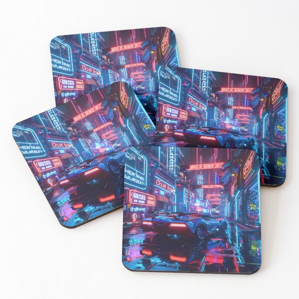 Item preview, Neon Raceway designed and sold by AI-Only Creations.