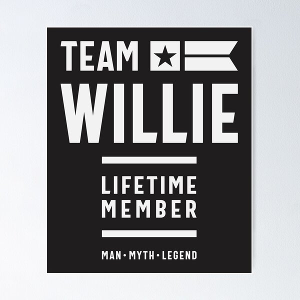 Item preview, Team Willie Lifetime Member Funny Name Willie designed and sold by cidolopez.