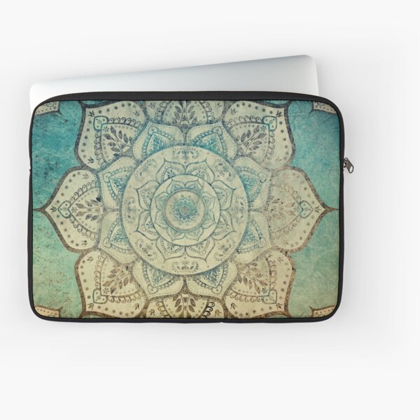Vista previa del artículo con la obra «Mandala indio descolorido / Mandala de meditación vintage», diseñado y vendido por Inspired Images.