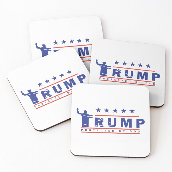Item preview, TRUMP: PROTECTED BY GOD designed and sold by CarrotMan2.