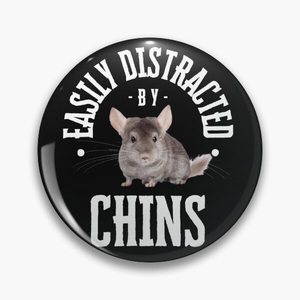 Item preview, I am easily distracted by chins, stickers and stuff designed and sold by Smallfish1274.