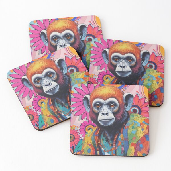 Item preview, Gibbon and sunflowers designed and sold by GasconyPassion.