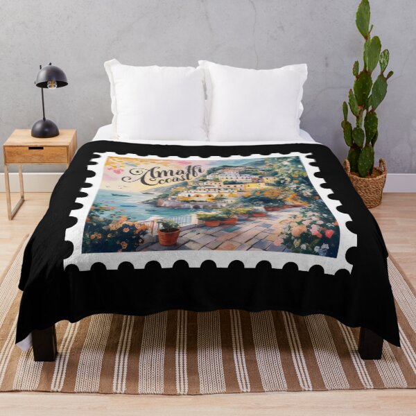 Item preview, Italy Amalfi Travel - "Amalfi Coast Dream: Vintage Italy Travel Art" designed and sold by stickercuffs.