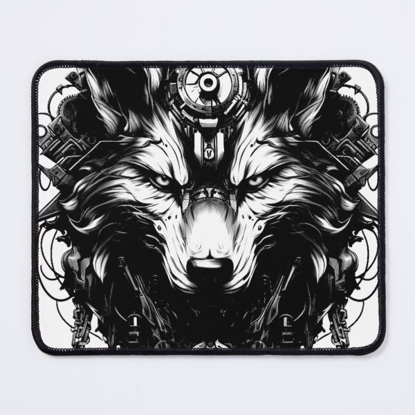 Item preview, Cyberwolf Black White Design v_1 mark 4 designed and sold by SoranDesign.