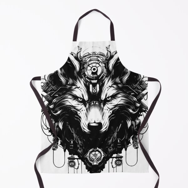 Item preview, Cyberwolf Black White Design v_1 mark 4 designed and sold by SoranDesign.