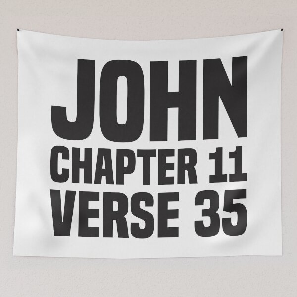 Item preview, John Chapter 11 Verse 35 - Holy Bible designed and sold by Vector-Artist.