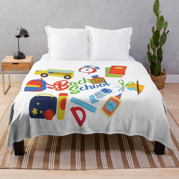 Item preview, Colorful Back to School Pattern with Books, Supplies, and Classroom Icons designed and sold by DesignYourWaystore.