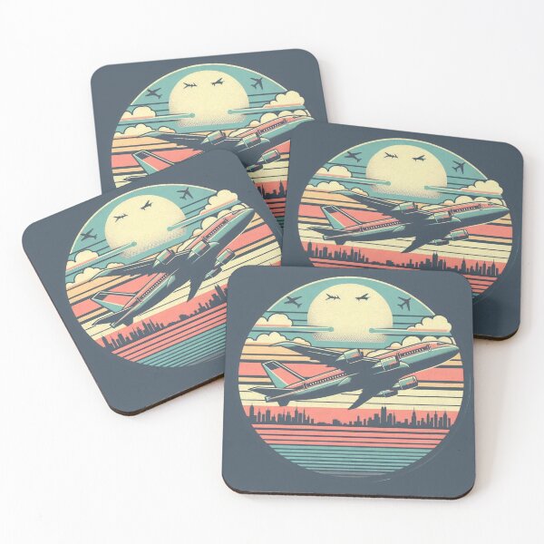 Item preview, Plane in sky (Retro) designed and sold by Bubble-Boris.