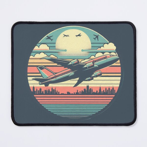 Item preview, Plane in sky (Retro) designed and sold by Bubble-Boris.
